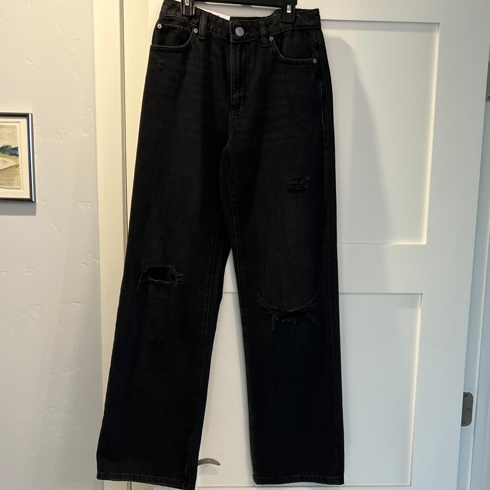 NWT Garage Black Denim wide leg Jeans